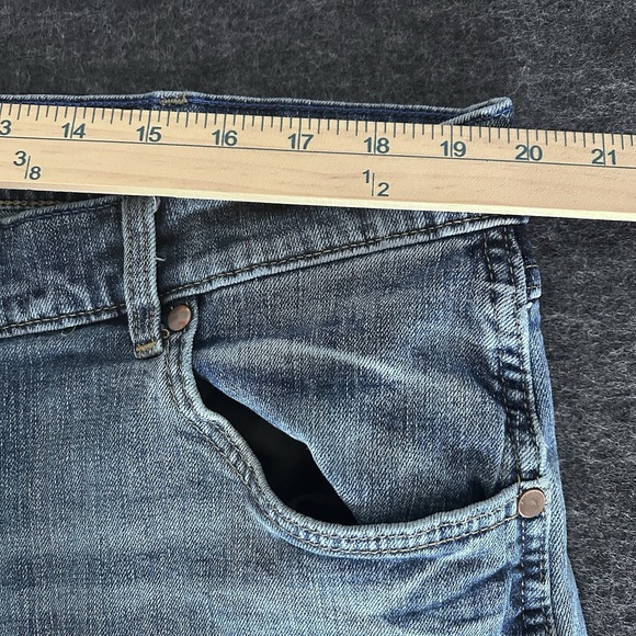 WRANGLER Retro Slim Boot Jeans 40 x 32 Medium Wash Zip Fly Mens Stretch Denim - Picture 12 of 14